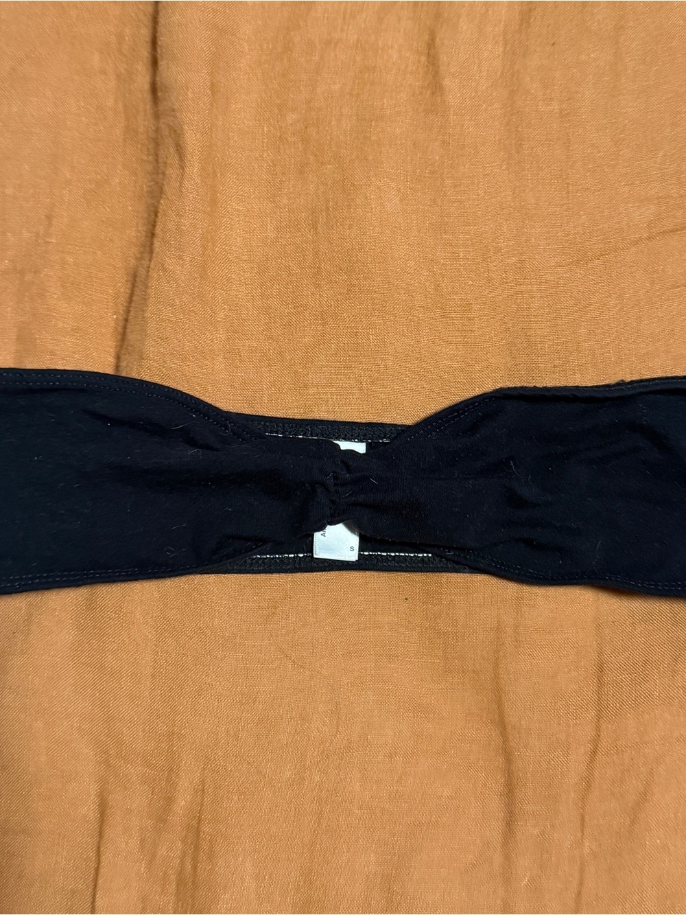 American Apparel Black Bandeau Strapless Tube Top